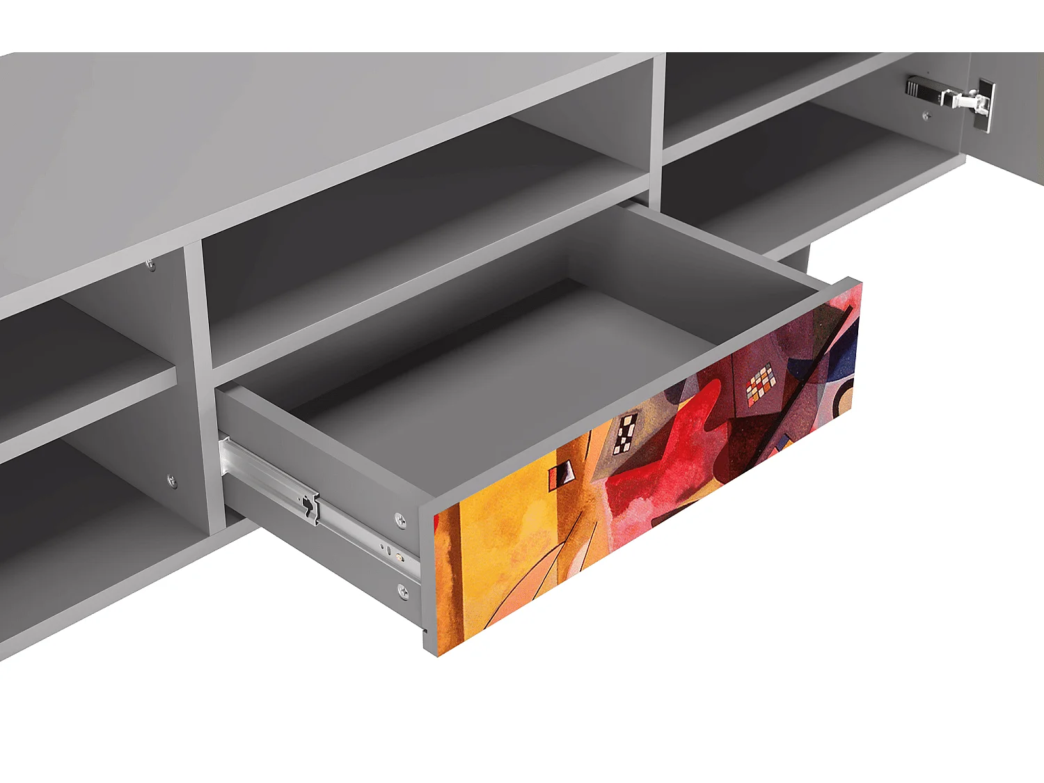 Meuble TV - 170х59х41 cm - T6 - Modern Art, Gris