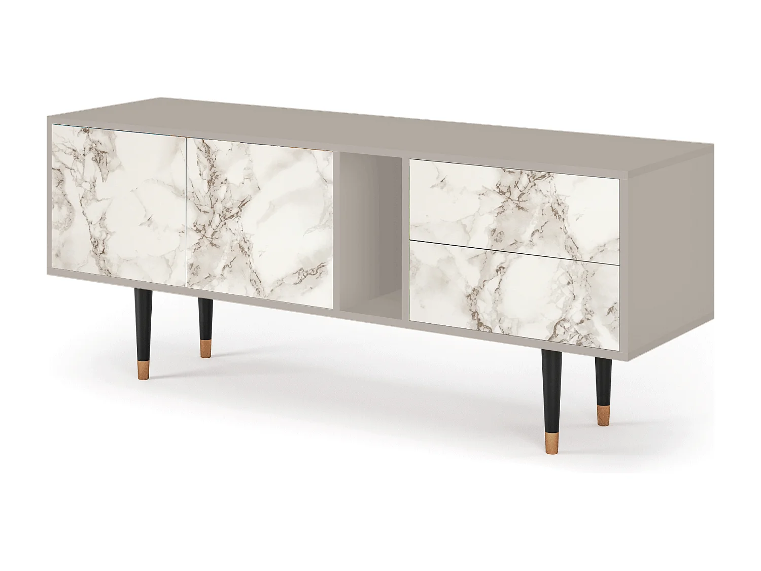 TV-Möbel - 170х69х48 cm - T1 - Milk Marble, Sand