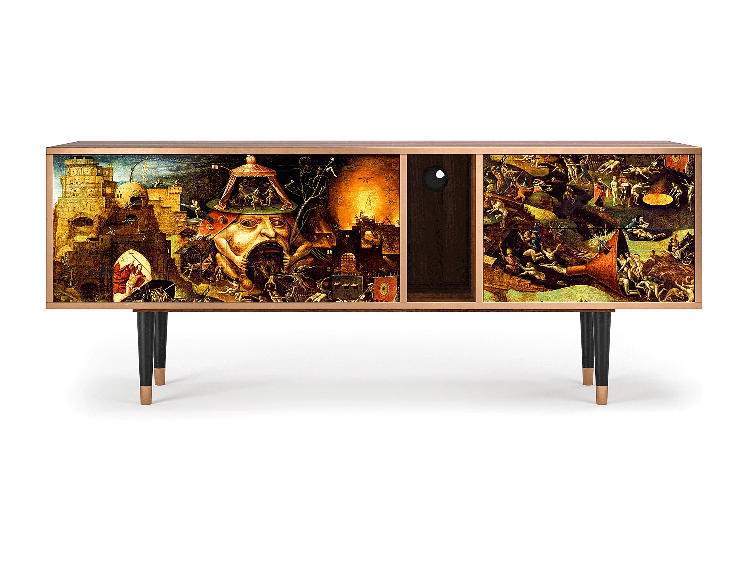 Meuble TV - 170х69х48 cm - T1 - Christ in Limbo, Noyer