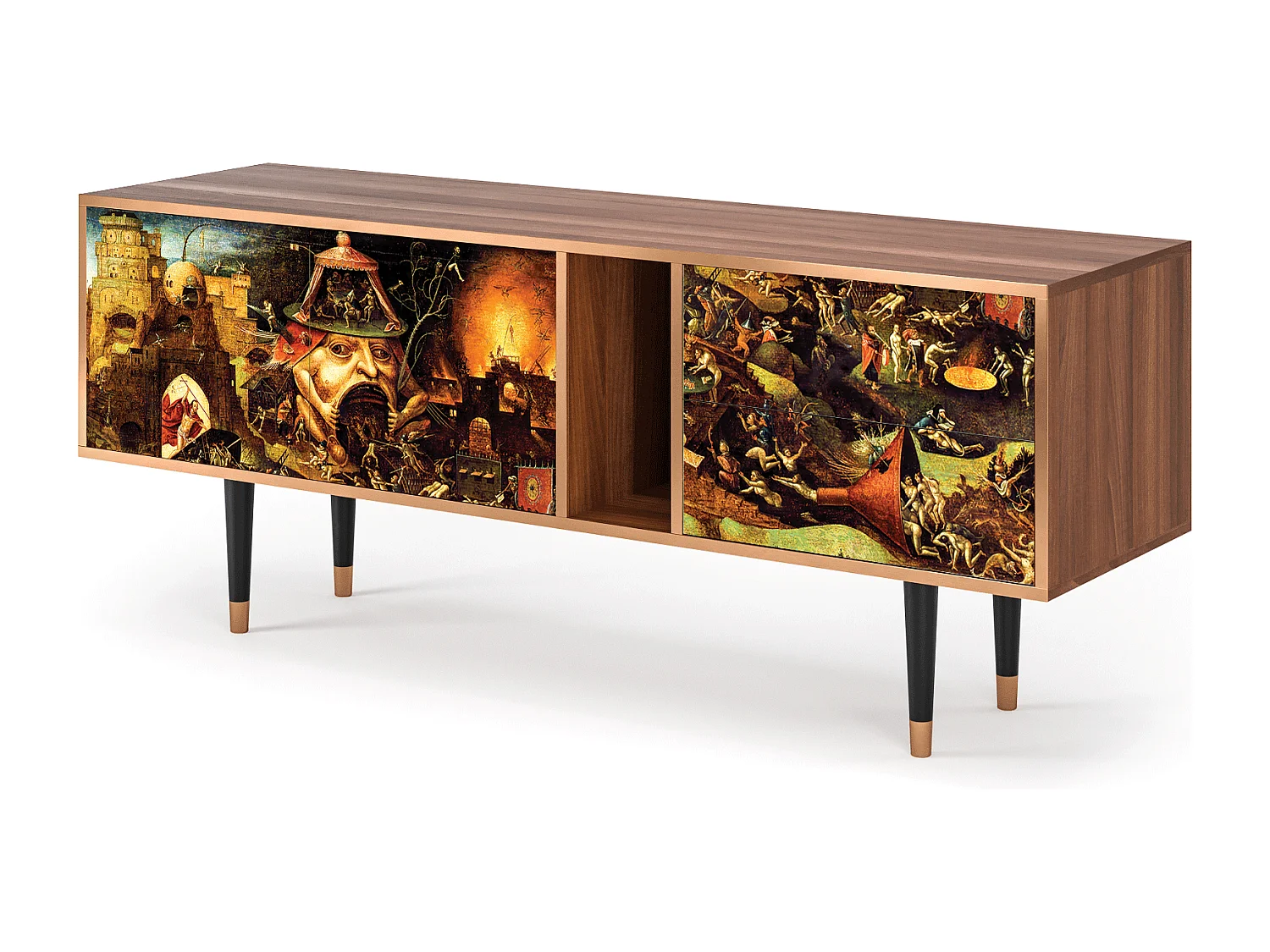 Meuble TV - 170х69х48 cm - T1 - Christ in Limbo, Noyer