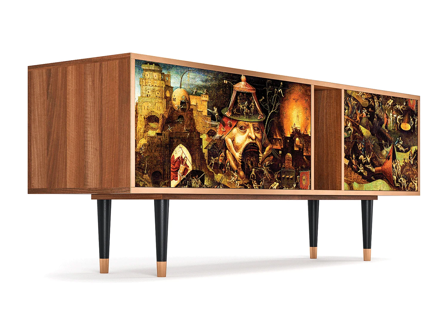 Meuble TV - 170х69х48 cm - T1 - Christ in Limbo, Noyer