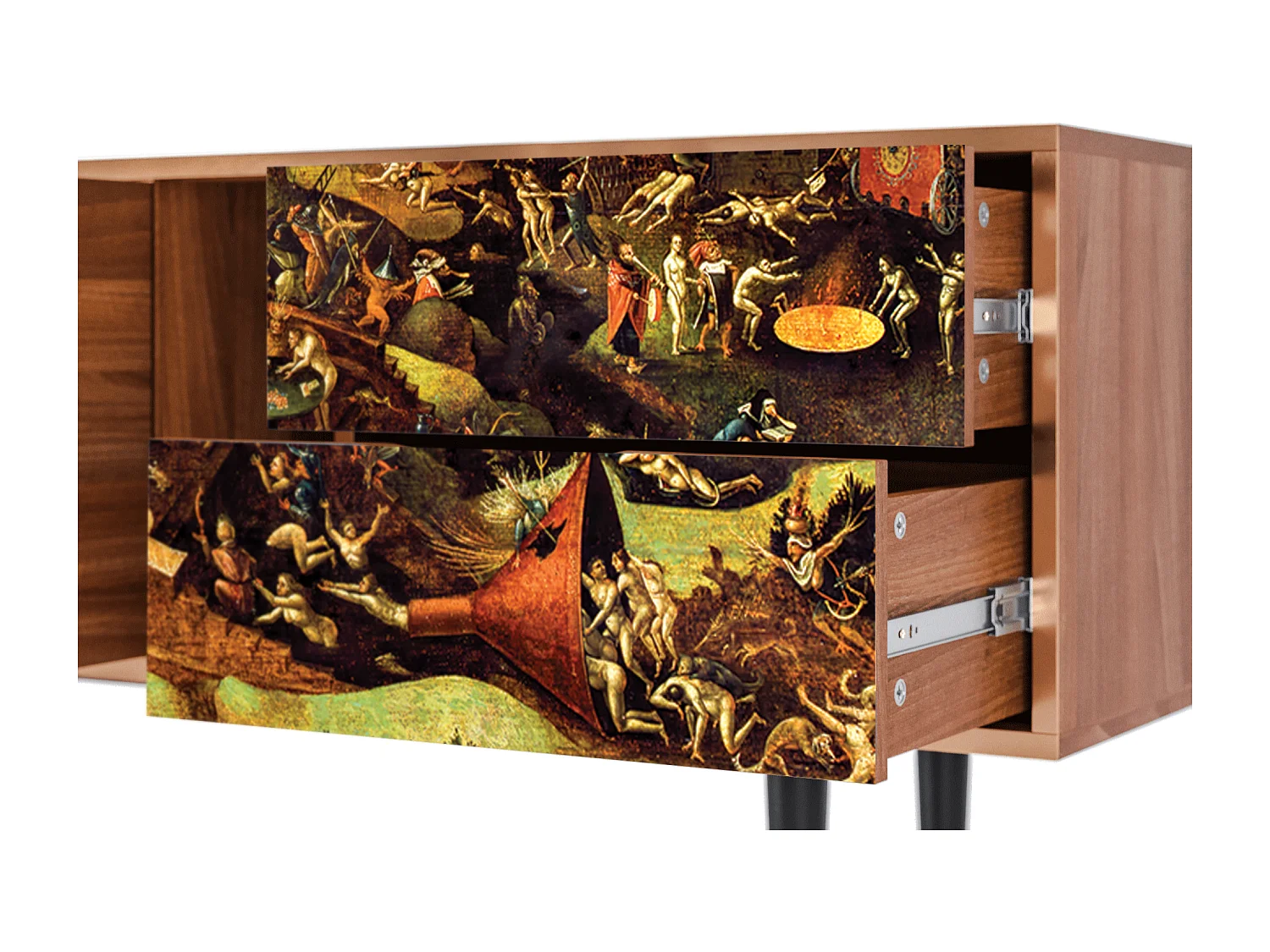 Meuble TV - 170х69х48 cm - T1 - Christ in Limbo, Noyer