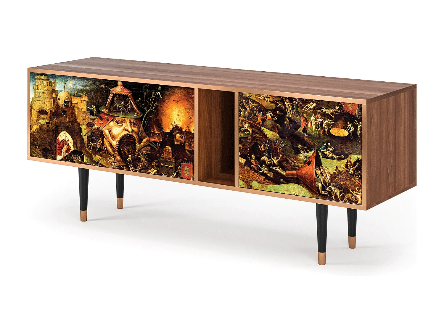 Meuble TV - 170х69х48 cm - T1 - Christ in Limbo, Noyer