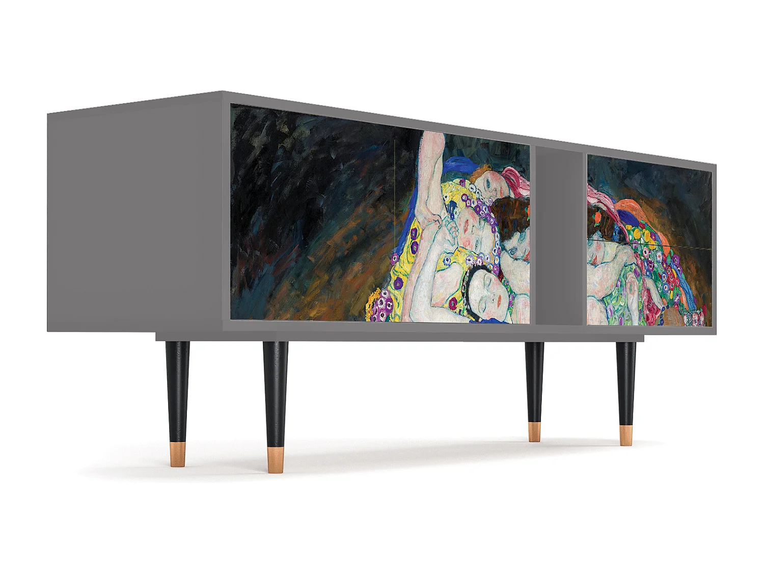 Meuble TV - 170х69х48 cm - T1 - The Maiden by Klimt, Gris