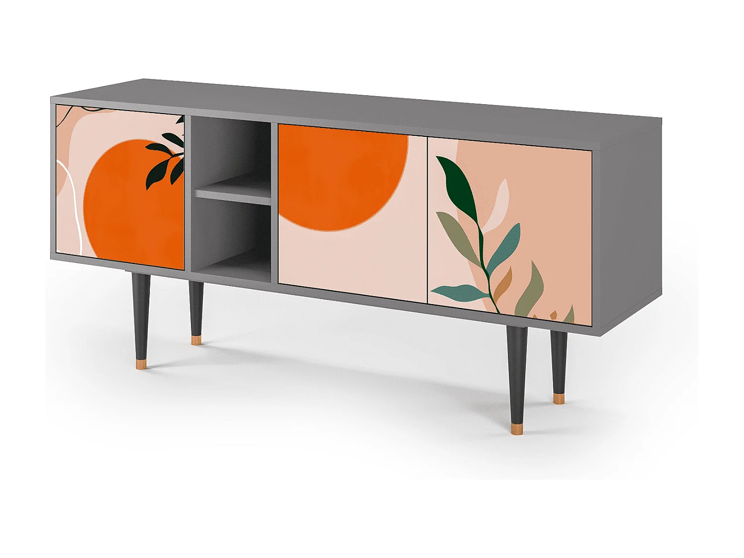 TV-Möbel - 150х69х41 cm - T5 - Artwork, Grau