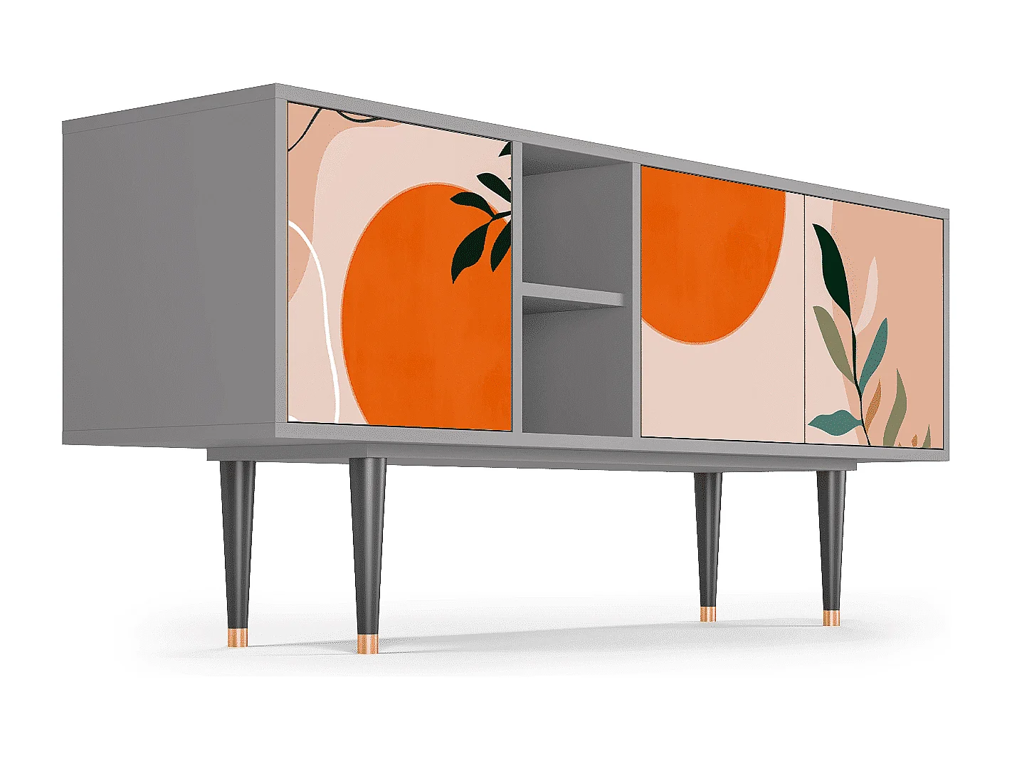 TV-Möbel - 150х69х41 cm - T5 - Artwork, Grau