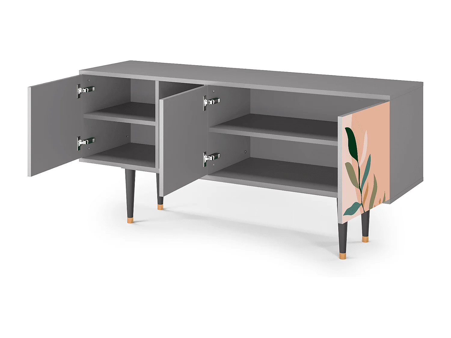 TV-Möbel - 150х69х41 cm - T5 - Artwork, Grau