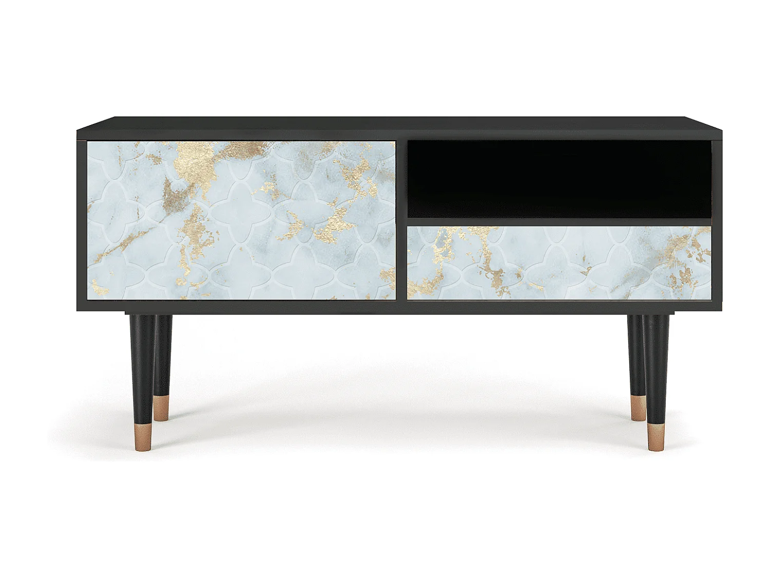 Mueble de TV - 115х59х48 cm - T3 - Golden Waves, Antracita