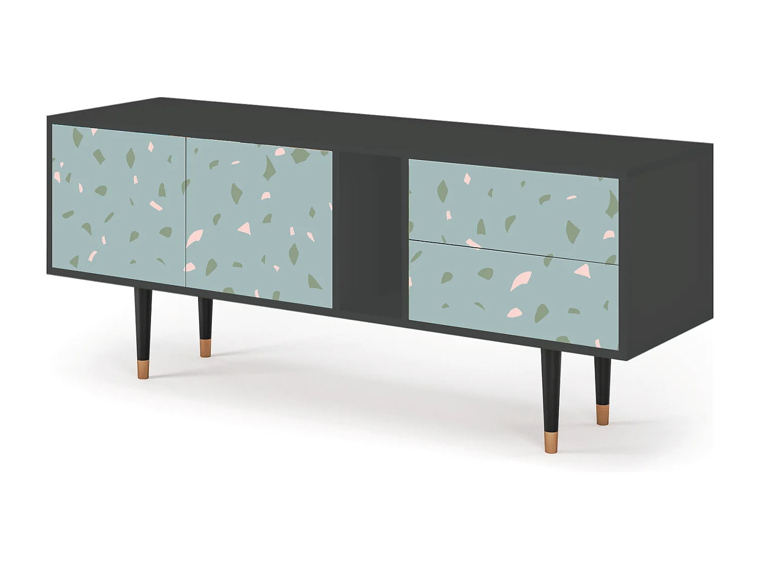 TV-Möbel - 170х69х48 cm - T1 - Blue Drops, Anthrazit