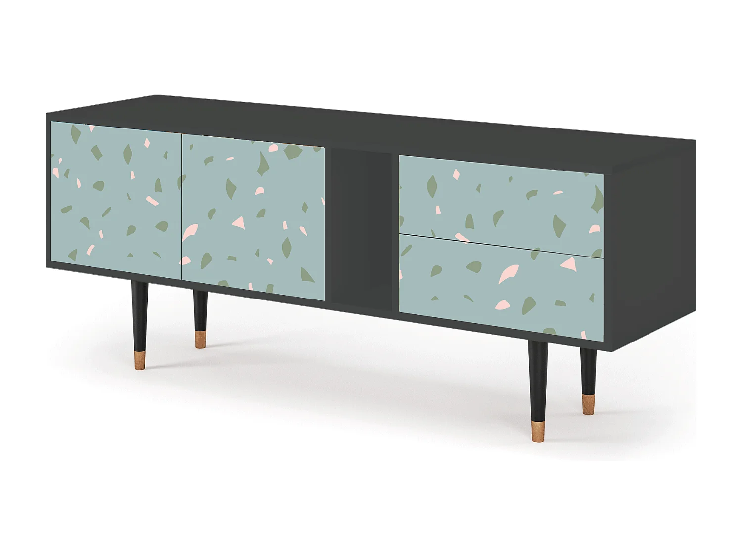 TV-Möbel - 170х69х48 cm - T1 - Blue Drops, Anthrazit