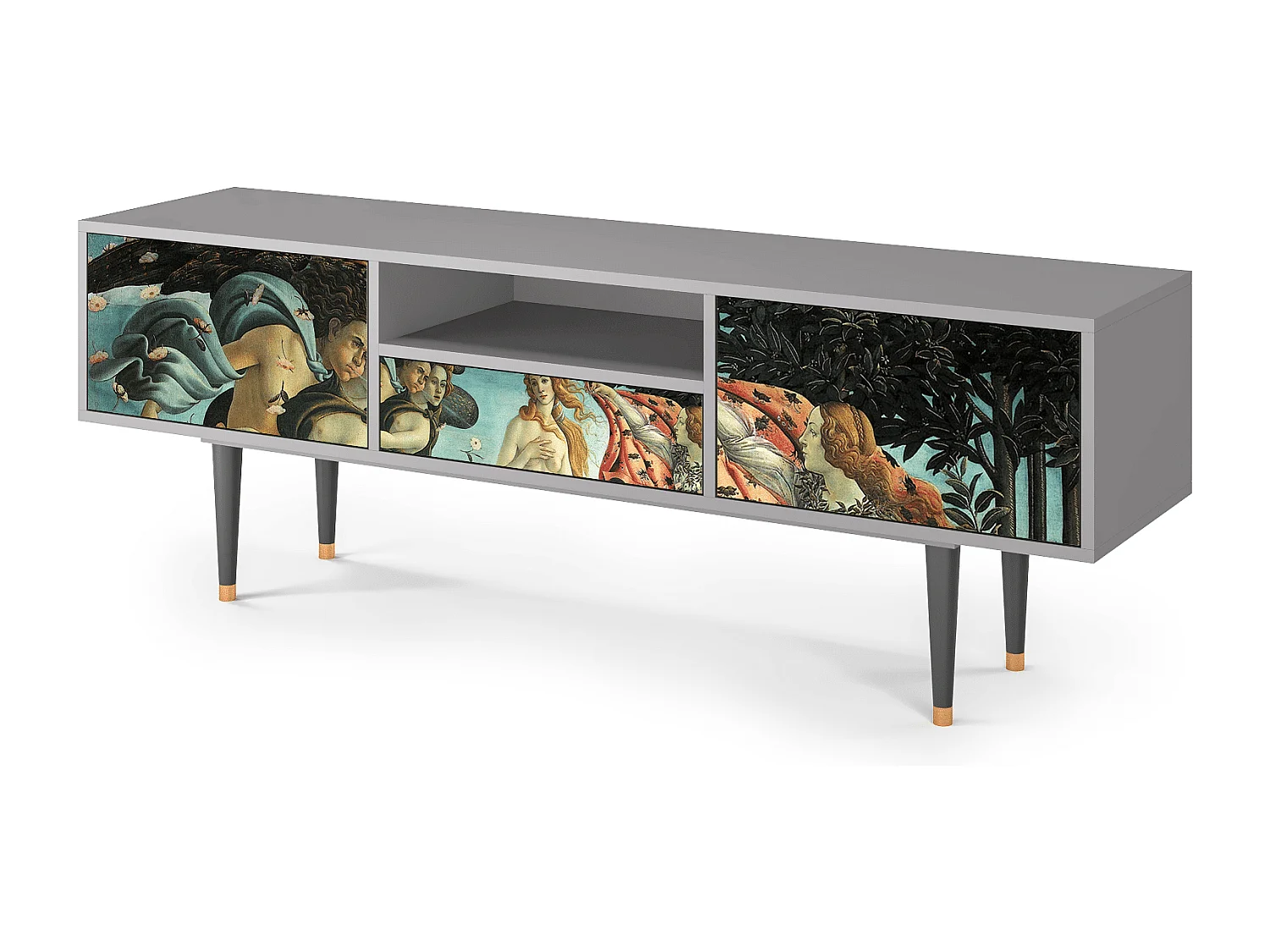 TV-Möbel - 170х59х41 cm - T6 - The Birth of Venus, Grau