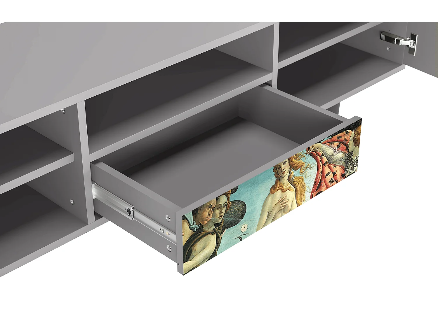 Meuble TV - 170х59х41 cm - T6 - The Birth of Venus, Gris