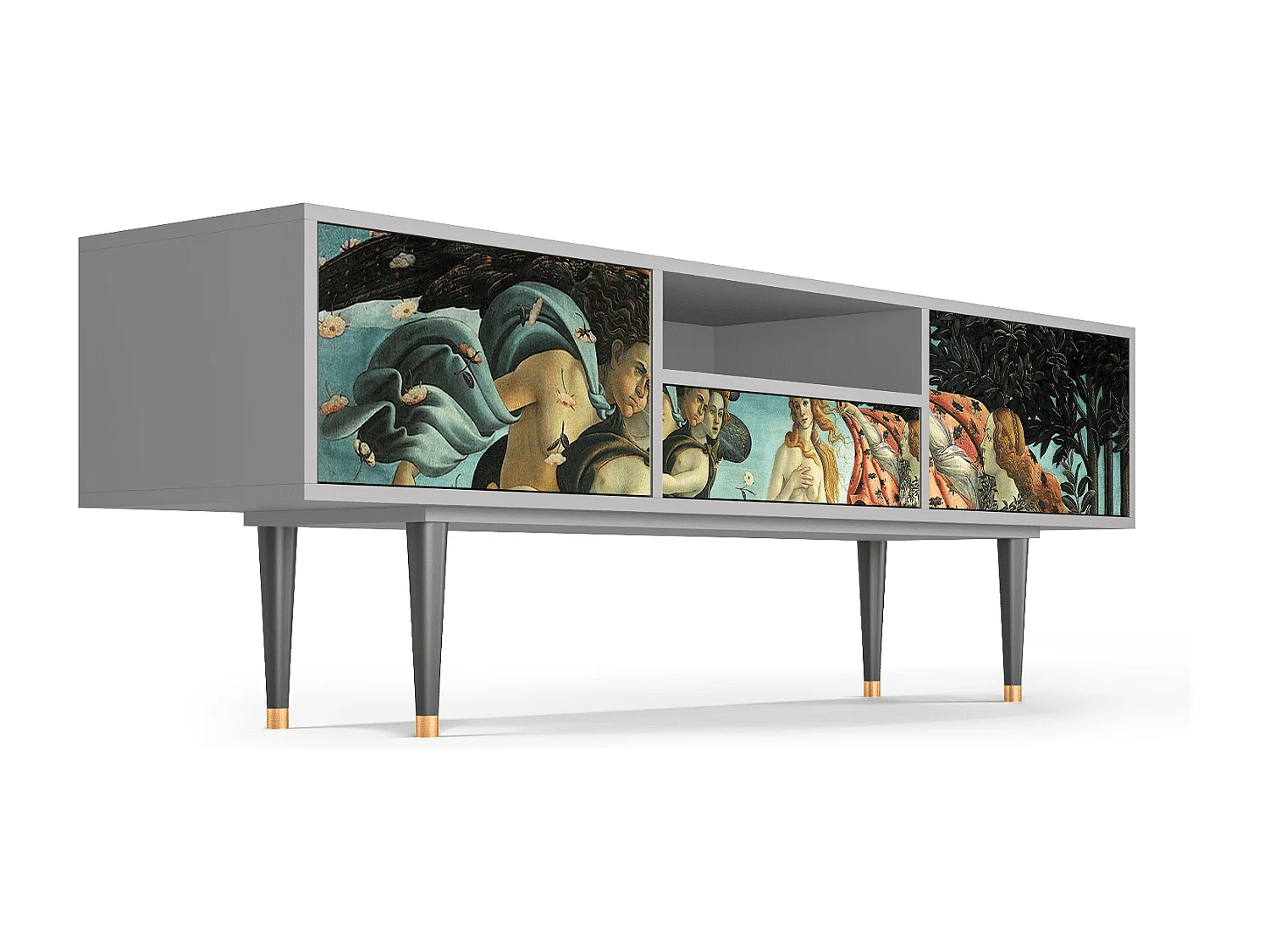 Mueble de TV - 170х59х41 cm - T6 - The Birth of Venus, Gris