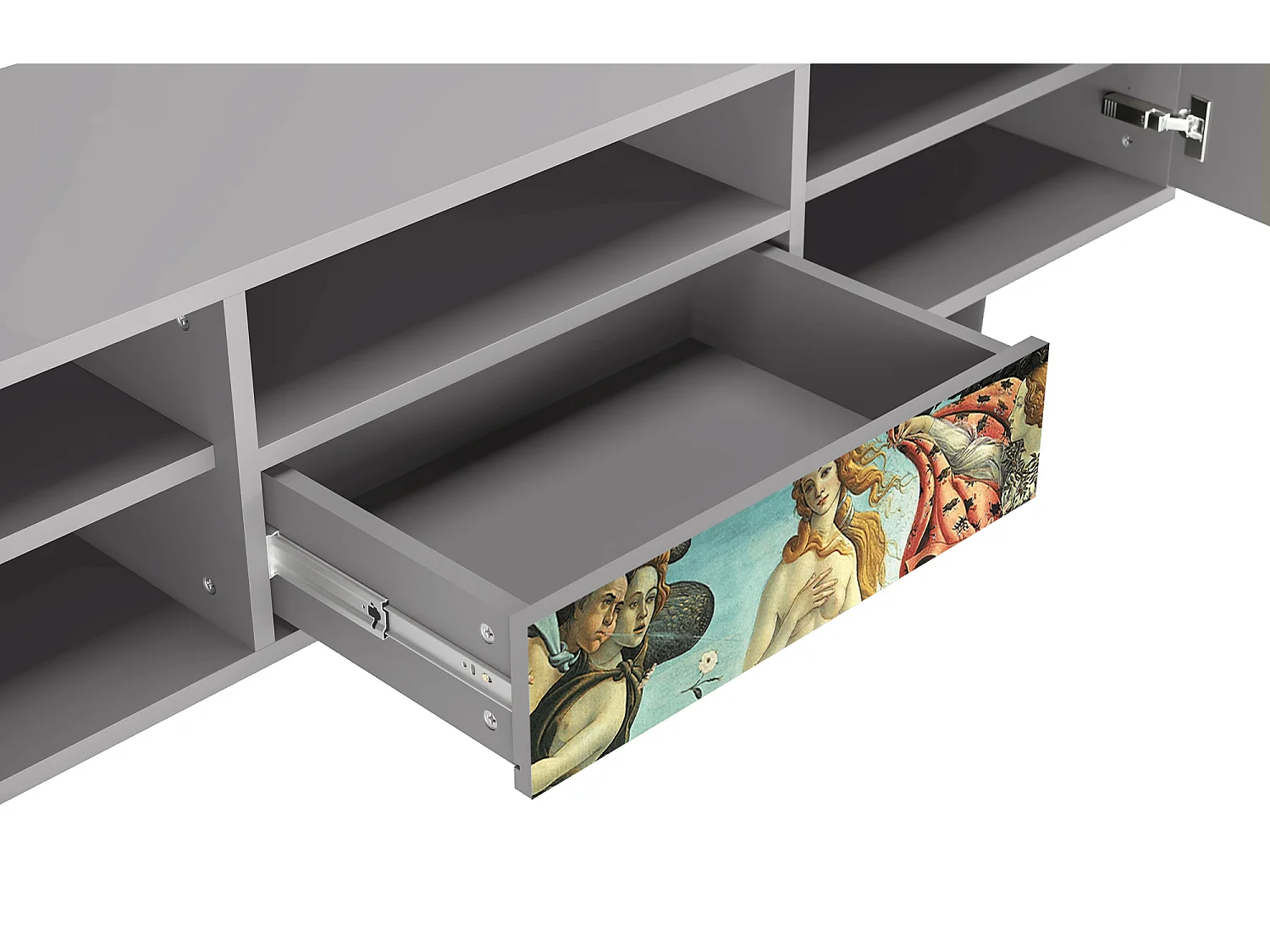 Mueble de TV - 170х59х41 cm - T6 - The Birth of Venus, Gris