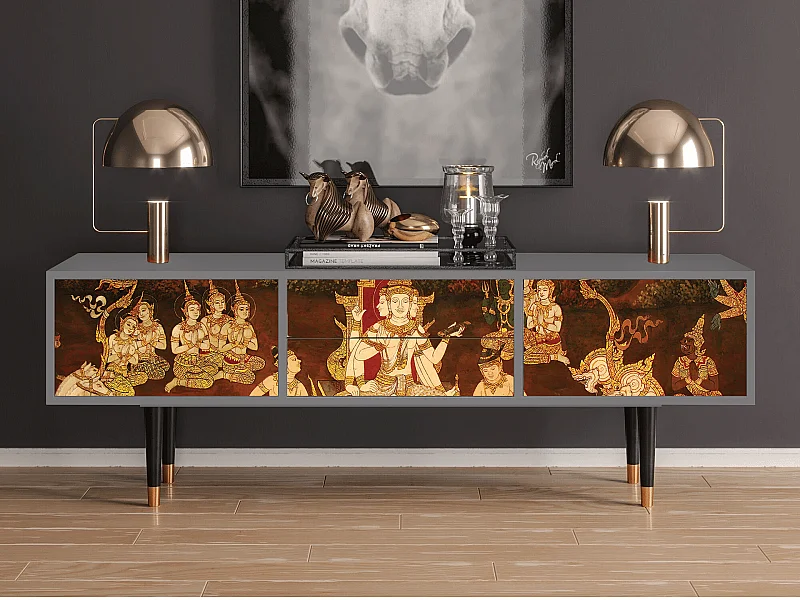 TV-Möbel - 170х59х48 cm - T4 - Malyavan, Grau