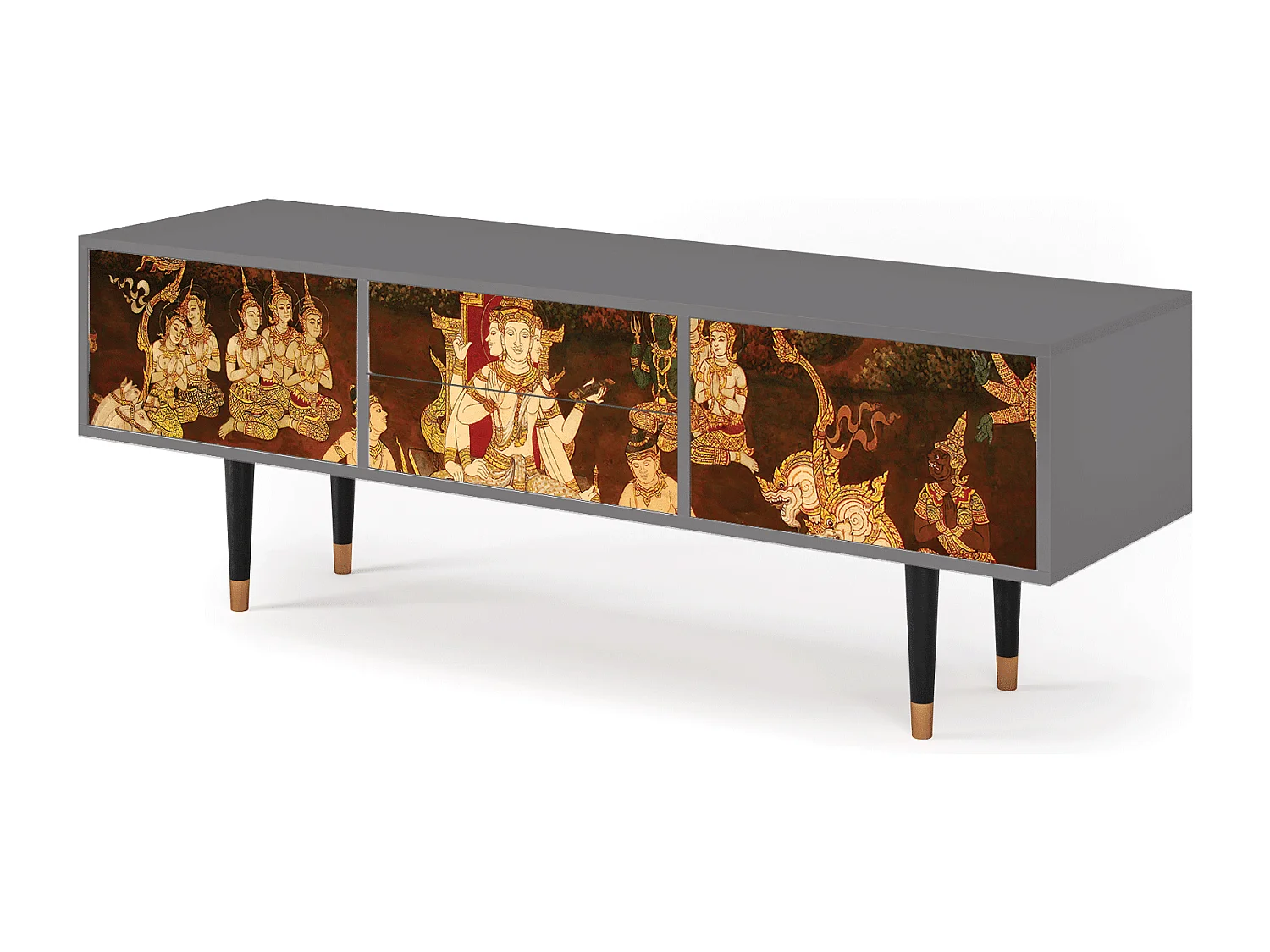 Meuble TV - 170х59х48 cm - T4 - Malyavan, Gris