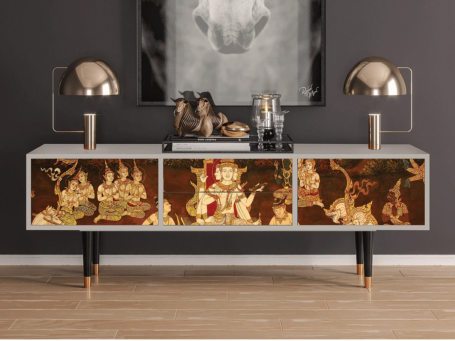 TV-meubel - 170х59х48 cm - T4 - Malyavan, Zand