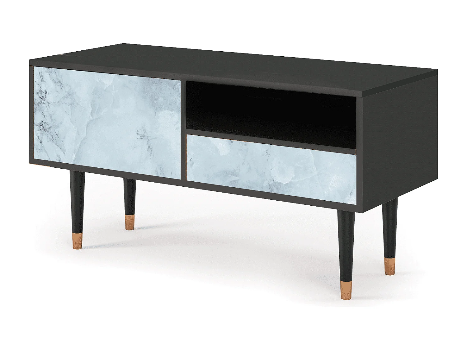 Meuble TV - 115х59х48 cm - T3 - Glacial Colour, Anthracite