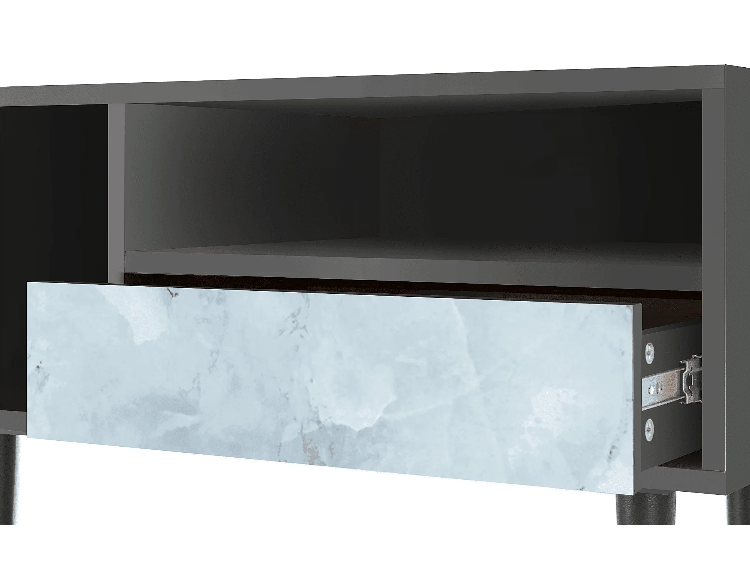 Meuble TV - 115х59х48 cm - T3 - Glacial Colour, Anthracite