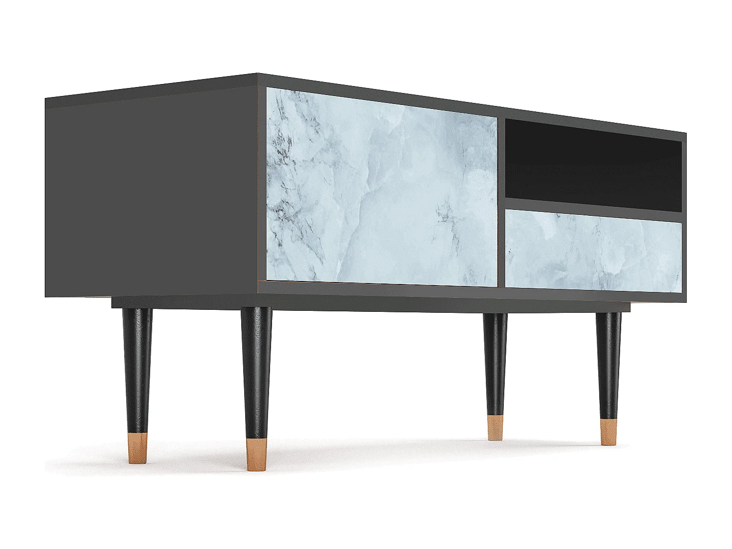 Meuble TV - 115х59х48 cm - T3 - Glacial Colour, Anthracite