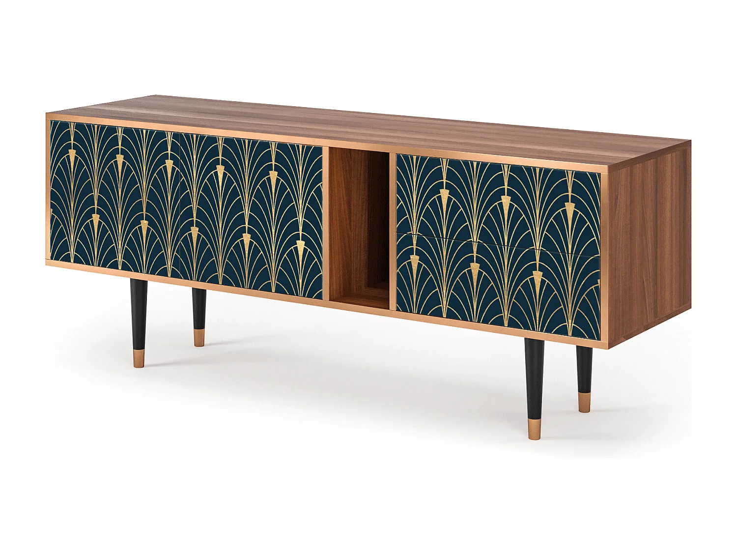 TV-meubel - 170х69х48 cm - T1 - Flower of the Nile, Walnoot