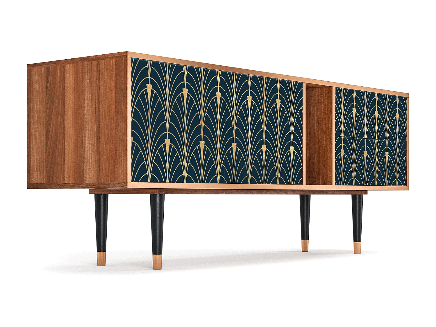 TV-meubel - 170х69х48 cm - T1 - Flower of the Nile, Walnoot