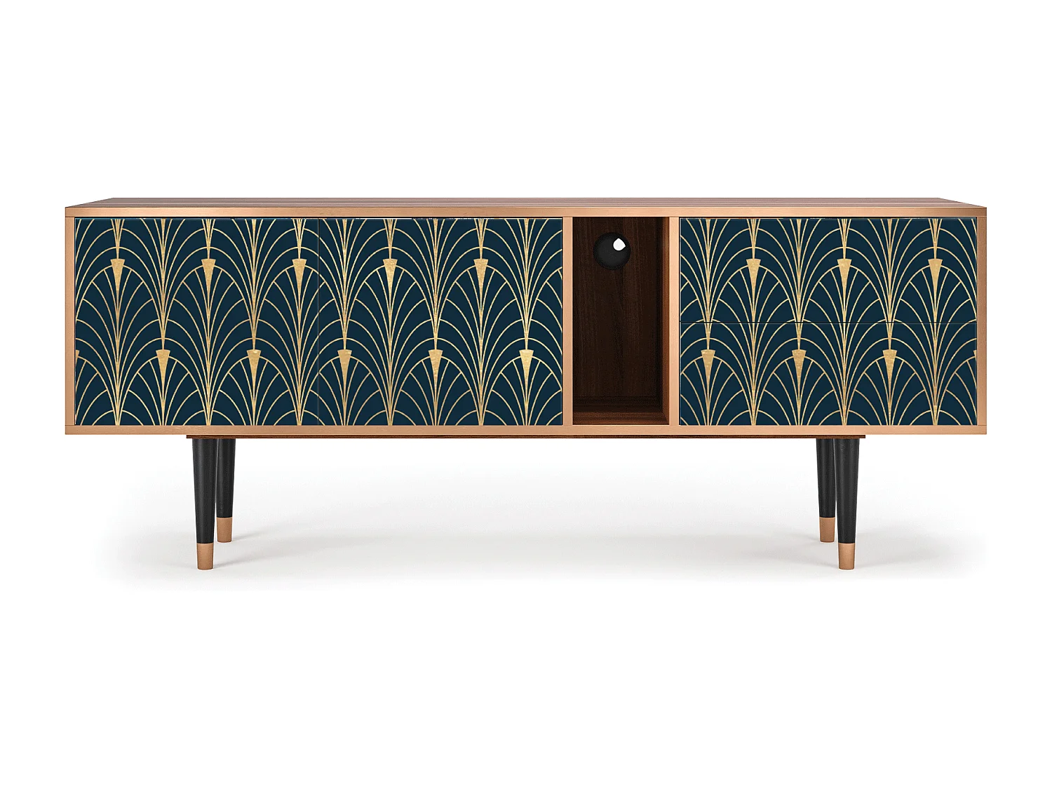 TV-Möbel - 170х69х48 cm - T1 - Flower of the Nile, Walnuss