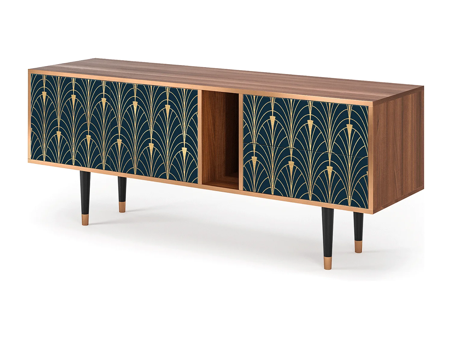 TV-Möbel - 170х69х48 cm - T1 - Flower of the Nile, Walnuss