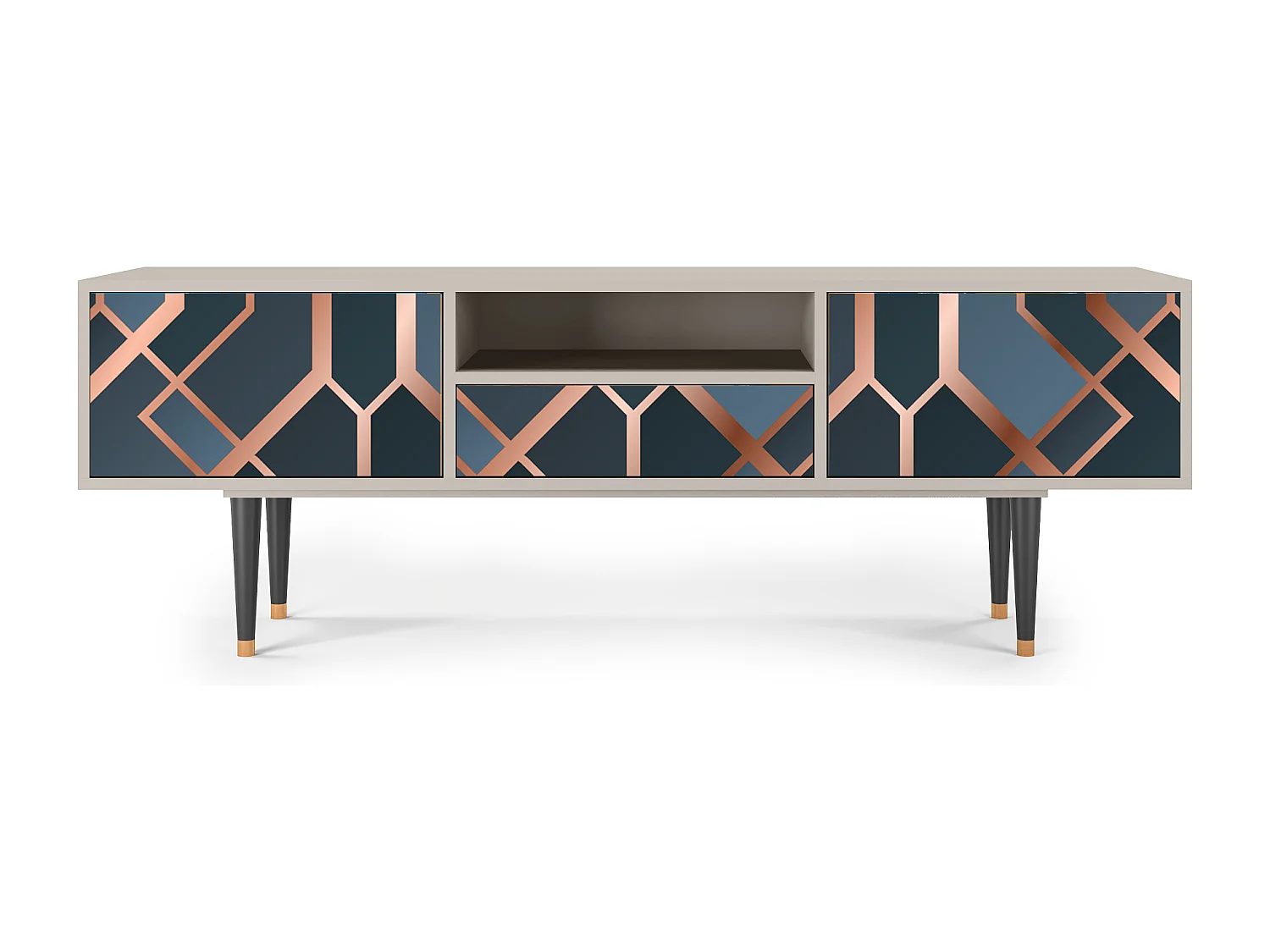 Meuble TV - 170х59х41 cm - T6 - Ashy 1920', Sable