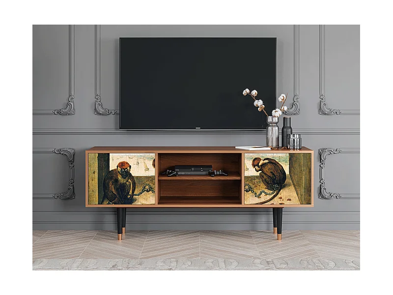 Meuble TV - 170х69х48 cm - T2 - Two Monkeys, Noyer