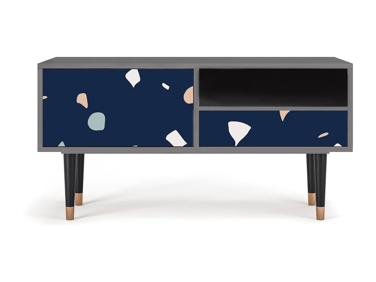 Meuble TV - 115х59х48 cm - T3 - Space Satellites, Gris