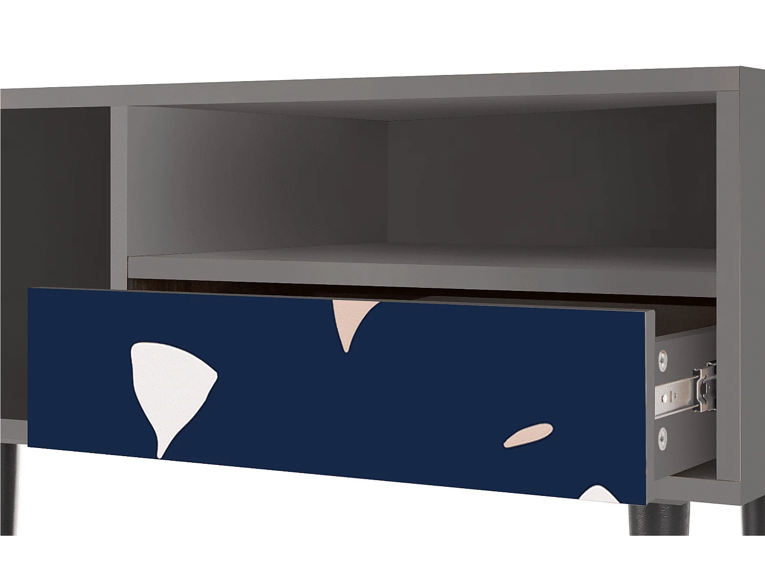 Meuble TV - 115х59х48 cm - T3 - Space Satellites, Gris