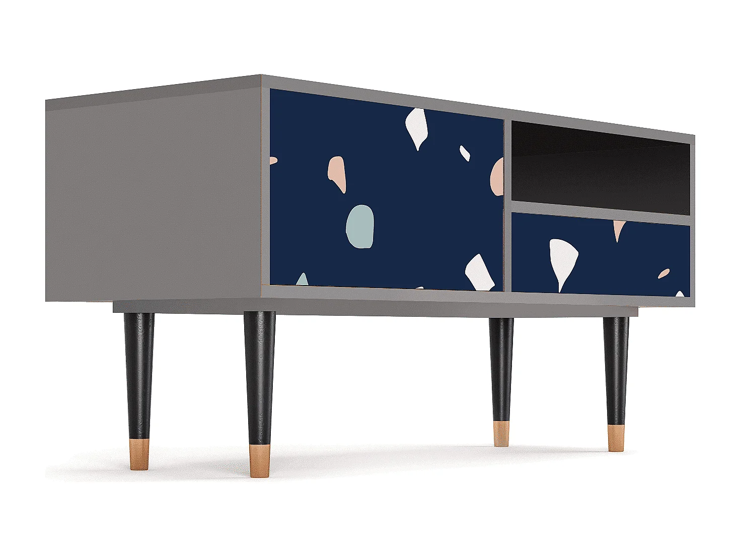 Szafka RTV - 115х59х48 cm - T3 - Space Satellites, Szary