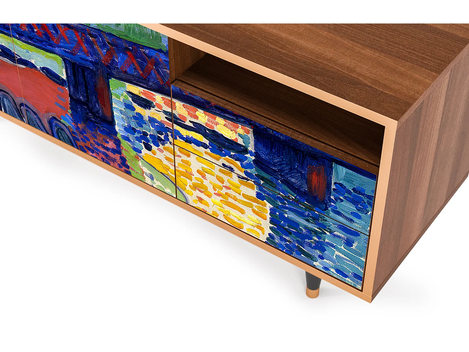 TV-Möbel - 125х56х41 cm - T7 - Charing Cross Bridge, Walnuss