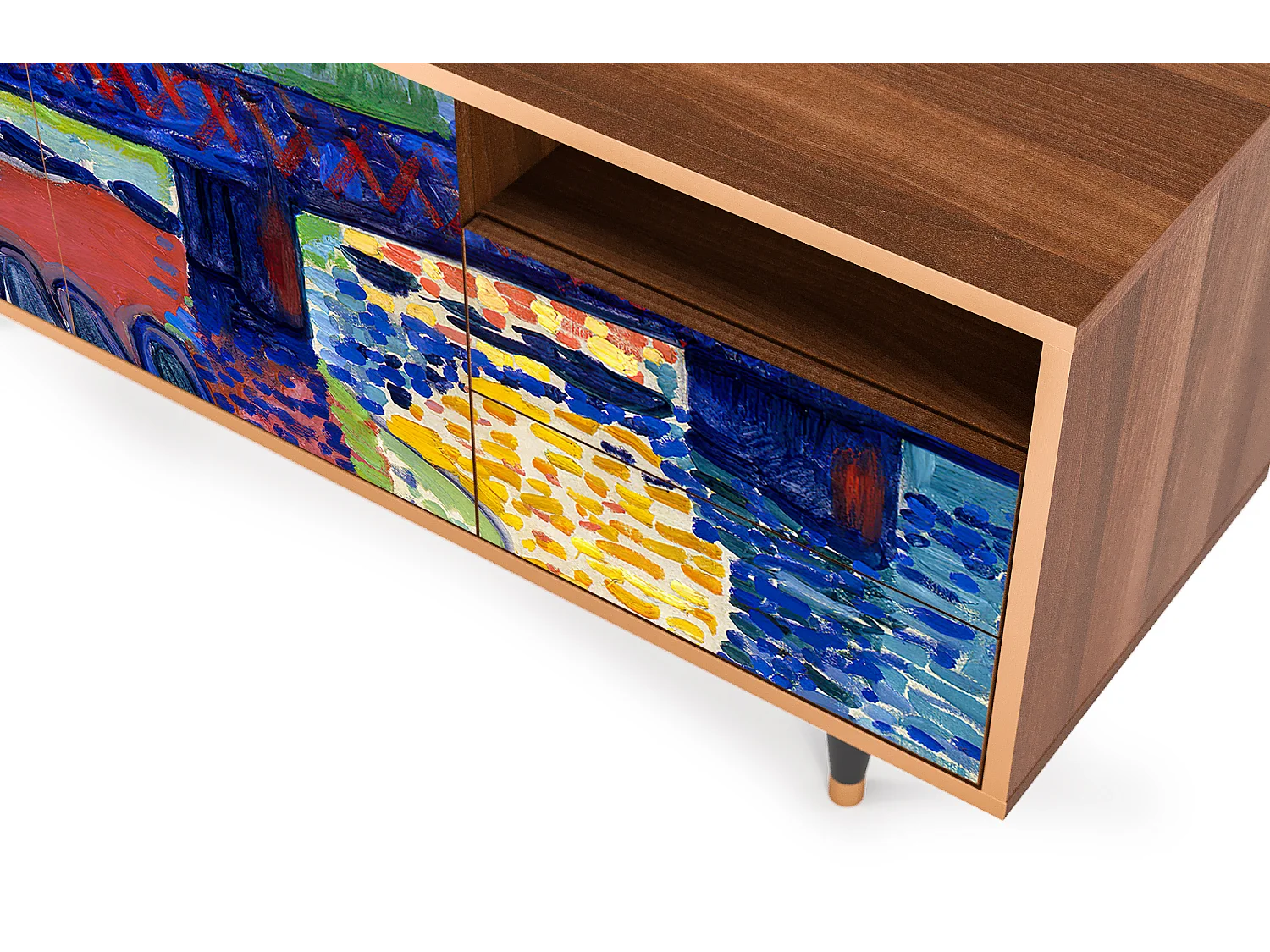 TV-Möbel - 125х56х41 cm - T7 - Charing Cross Bridge, Walnuss