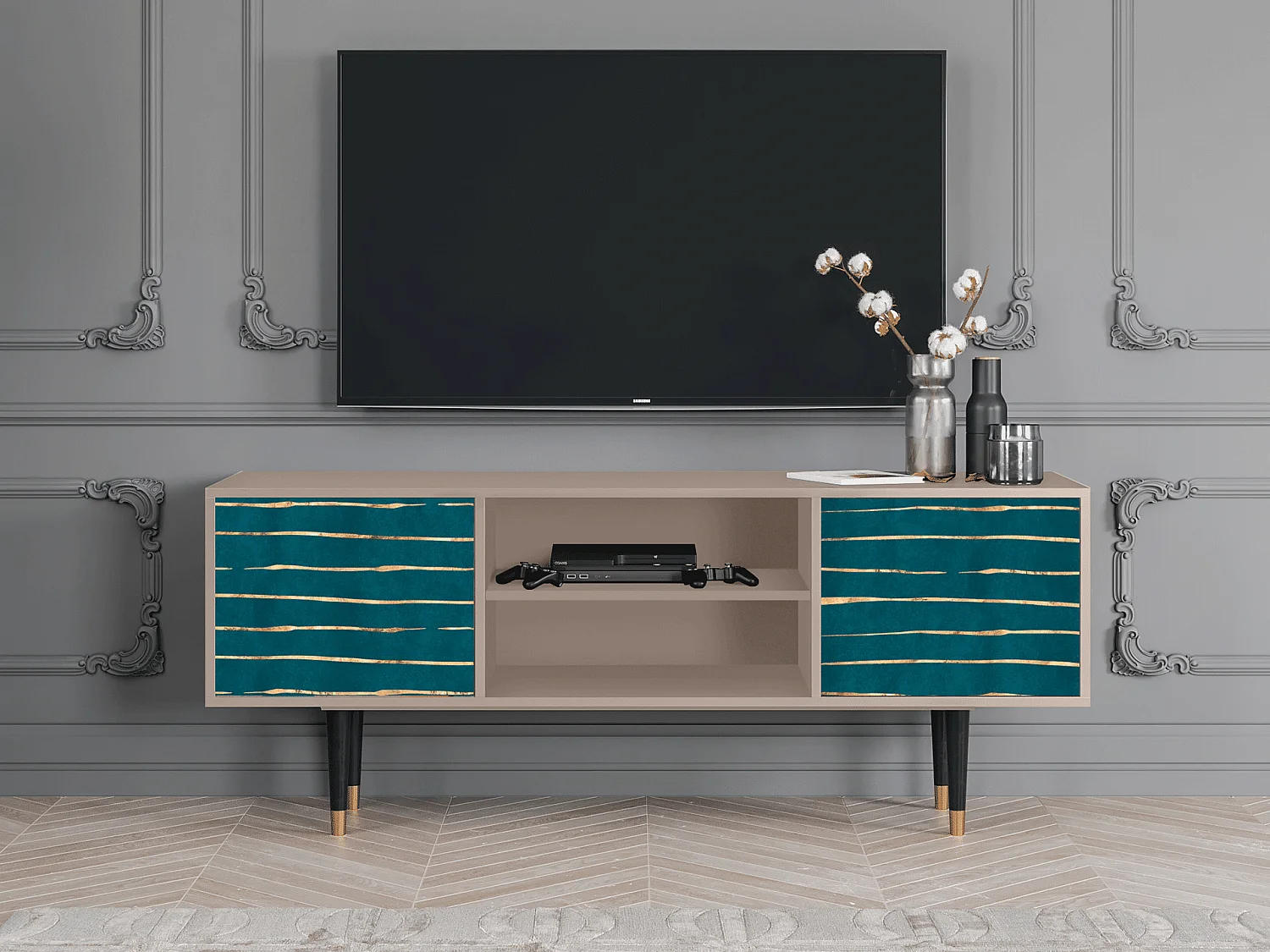 TV-meubel - 170х69х48 cm - T2 - Ocean Drive, Latte