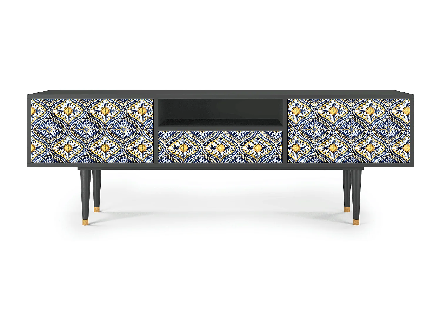 TV-Möbel - 170х59х41 cm - T6 - Illusory Pattern, Anthrazit