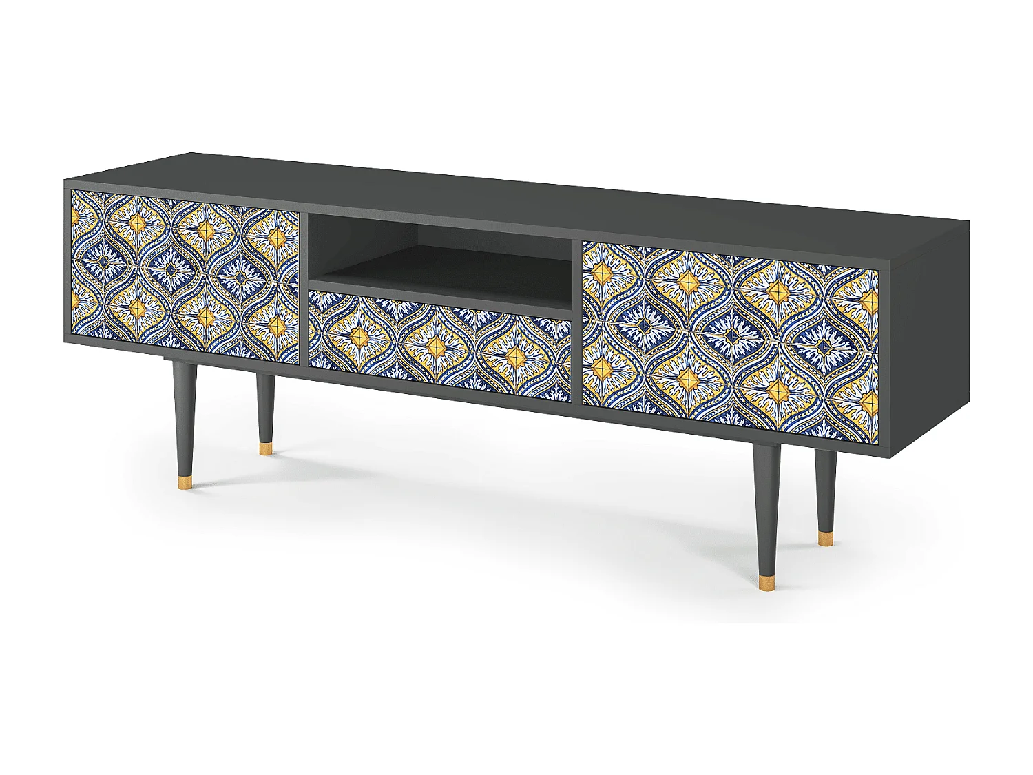 TV-Möbel - 170х59х41 cm - T6 - Illusory Pattern, Anthrazit