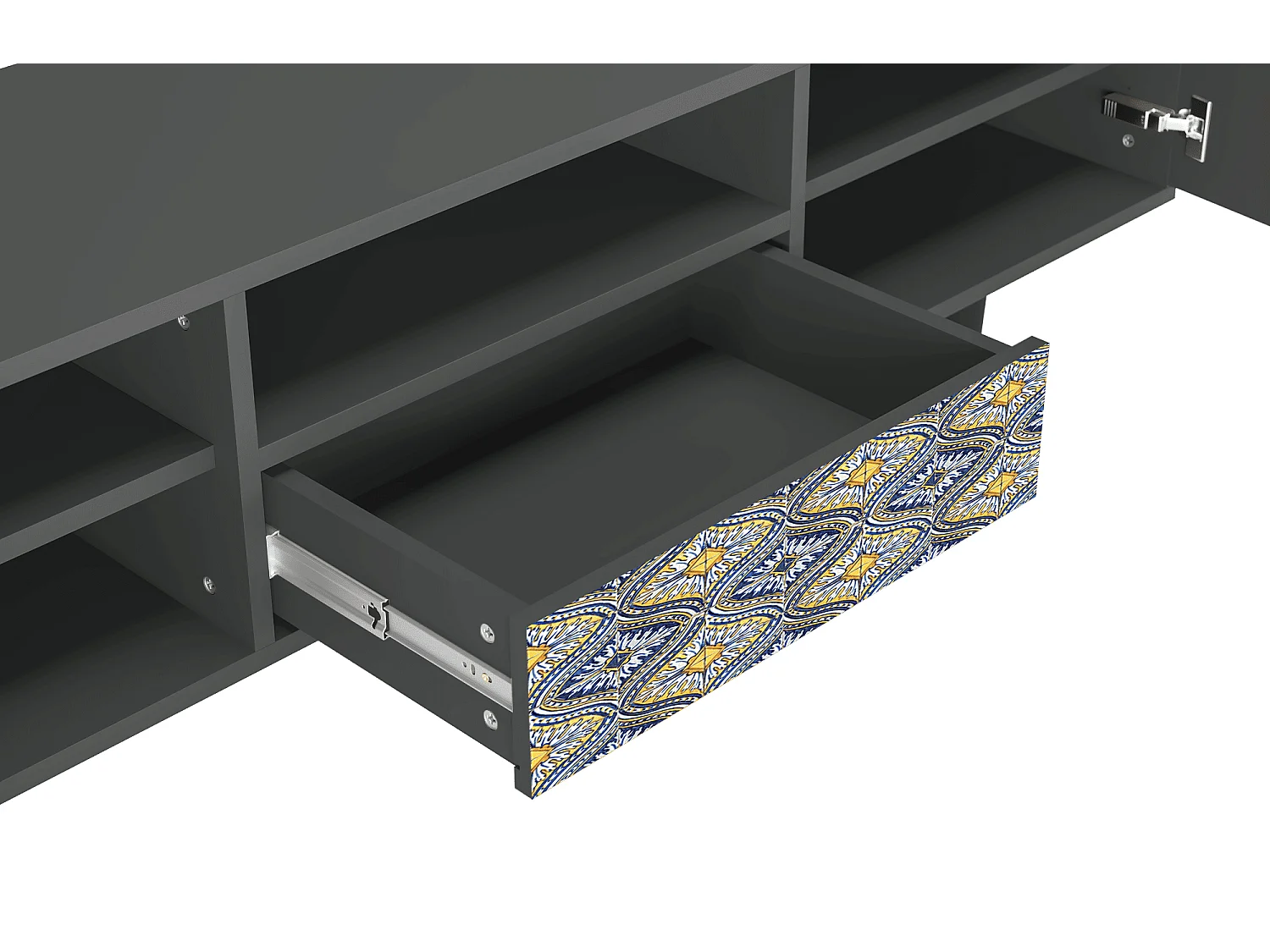 TV-Möbel - 170х59х41 cm - T6 - Illusory Pattern, Anthrazit