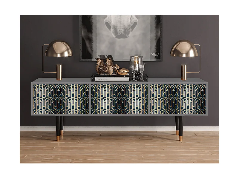 TV-Möbel - 170х59х48 cm - T4 - Golden Empire, Grau