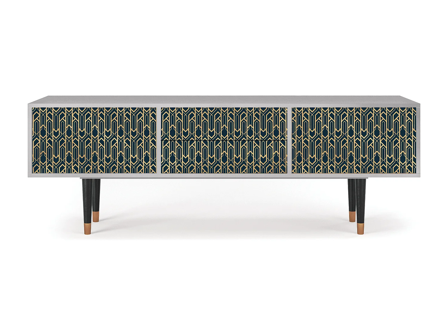 Meuble TV - 170х59х48 cm - T4 - Golden Empire, Gris