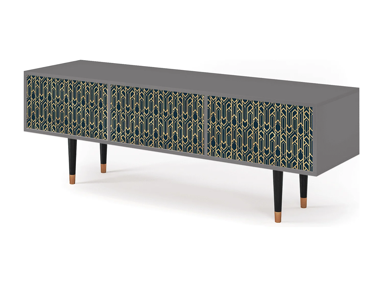 Meuble TV - 170х59х48 cm - T4 - Golden Empire, Gris