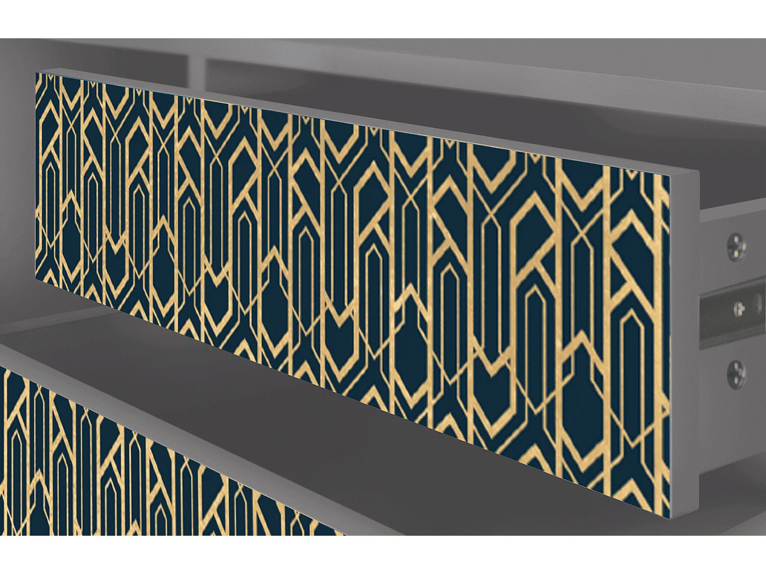 Meuble TV - 170х59х48 cm - T4 - Golden Empire, Gris