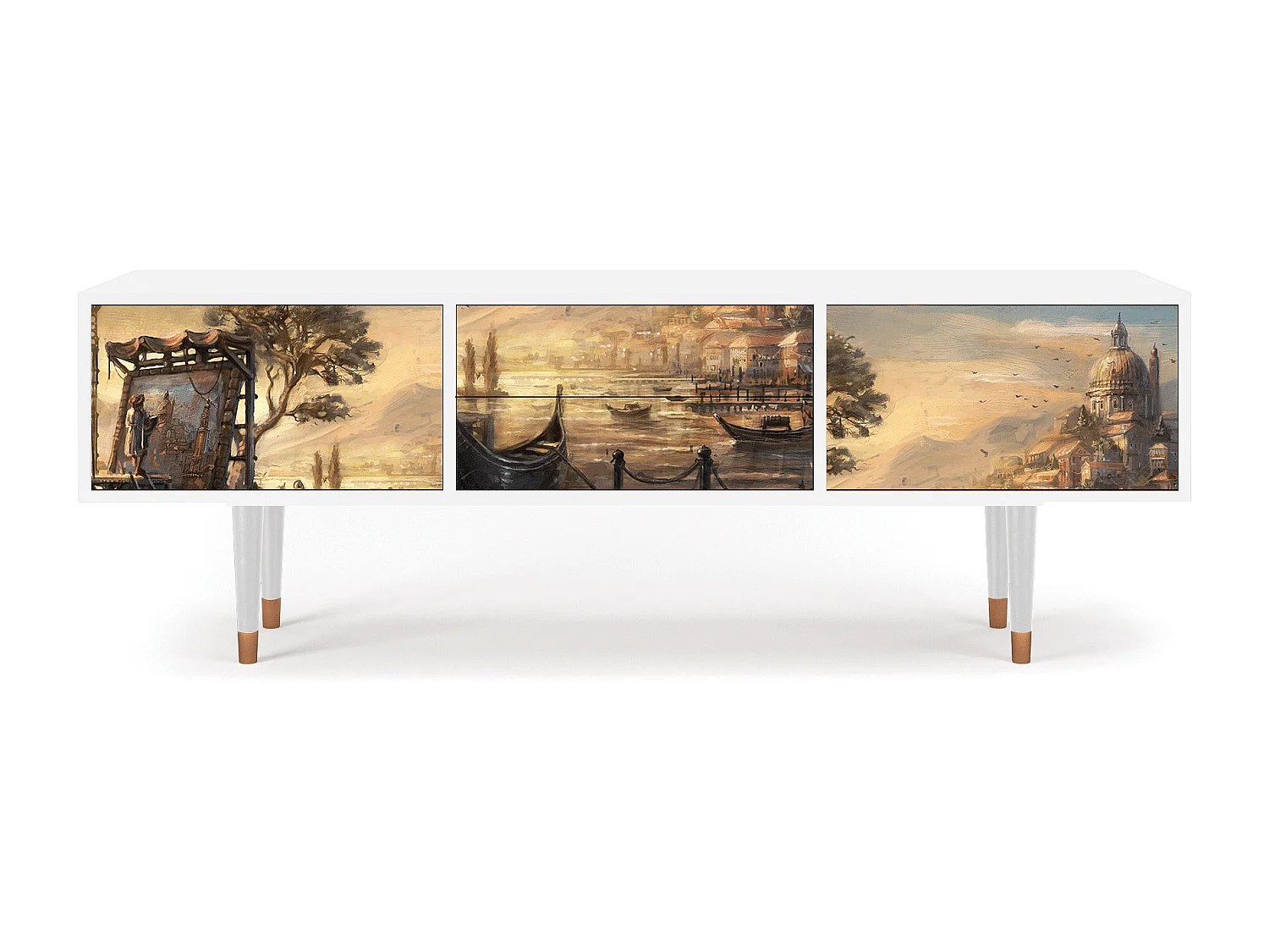 Meuble TV - 170х59х48 cm - T4 - Venice, Blanc