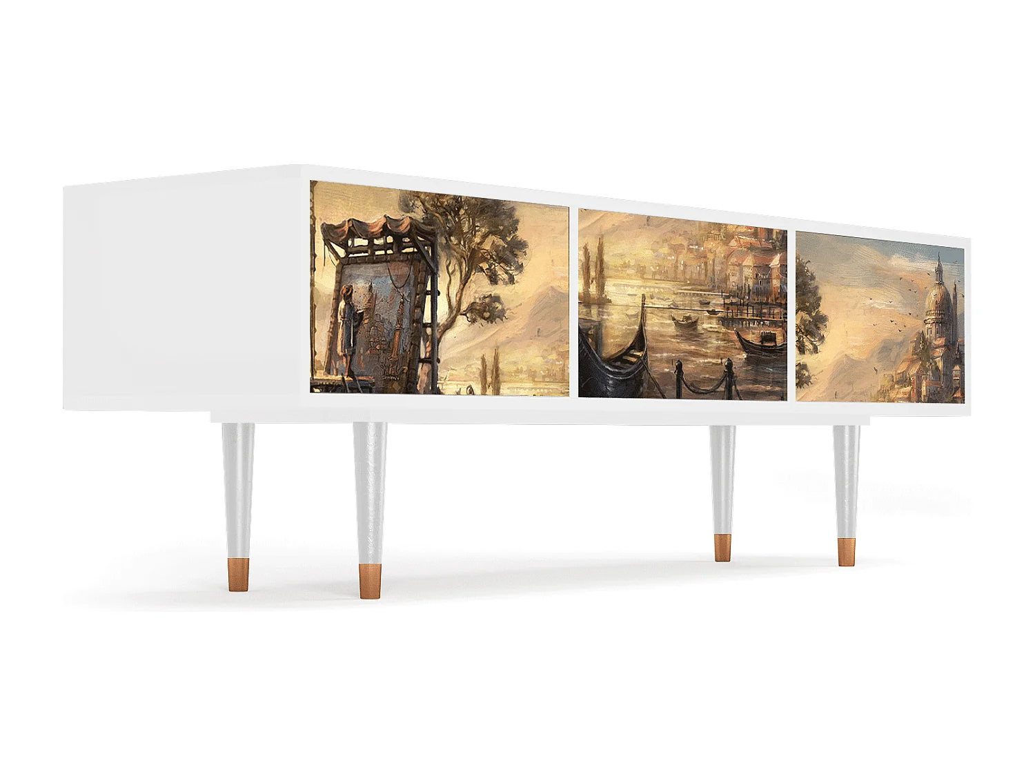 Meuble TV - 170х59х48 cm - T4 - Venice, Blanc