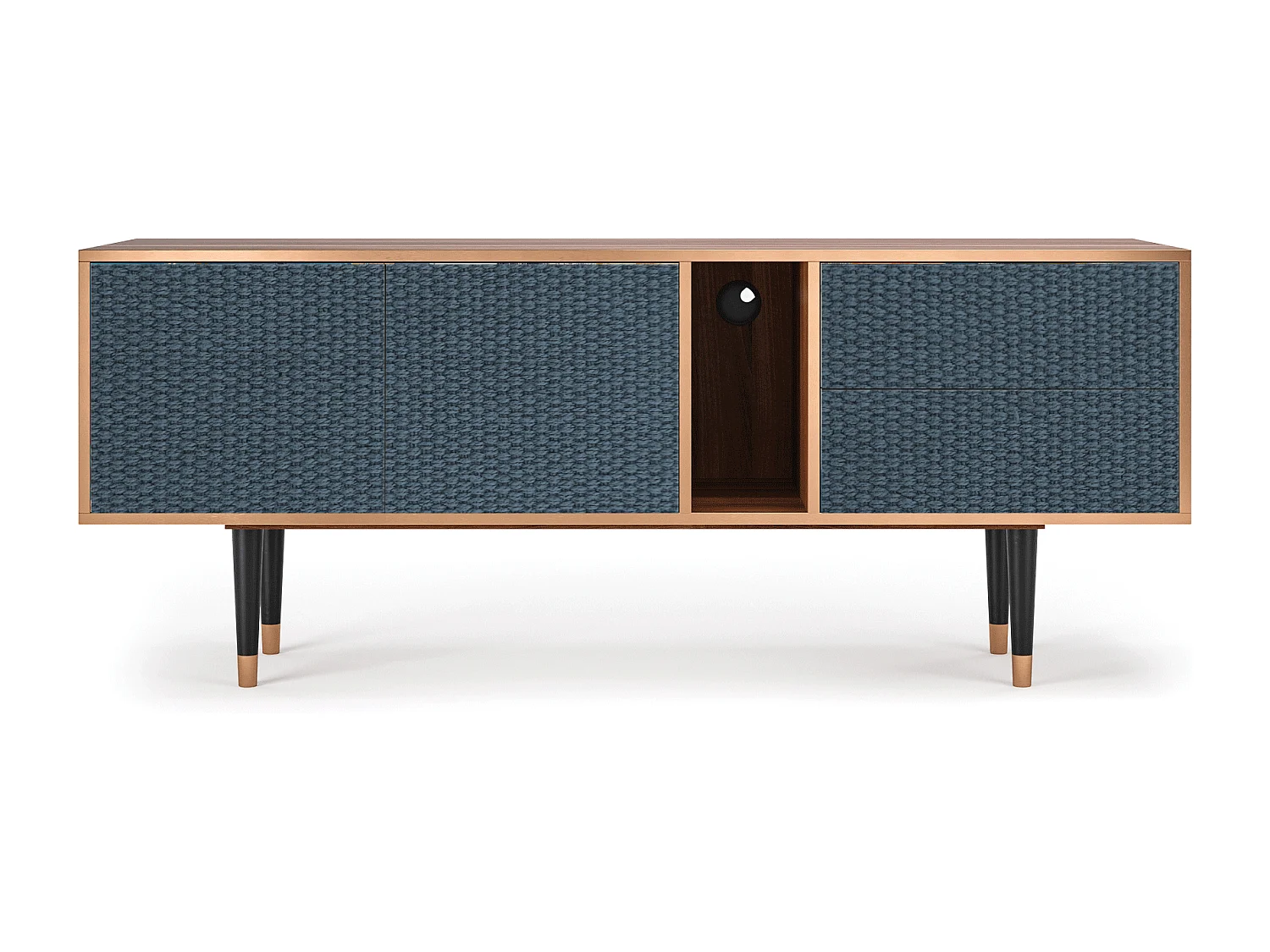 TV-Möbel - 170х69х48 cm - T1 - Knitted Pattern, Walnuss