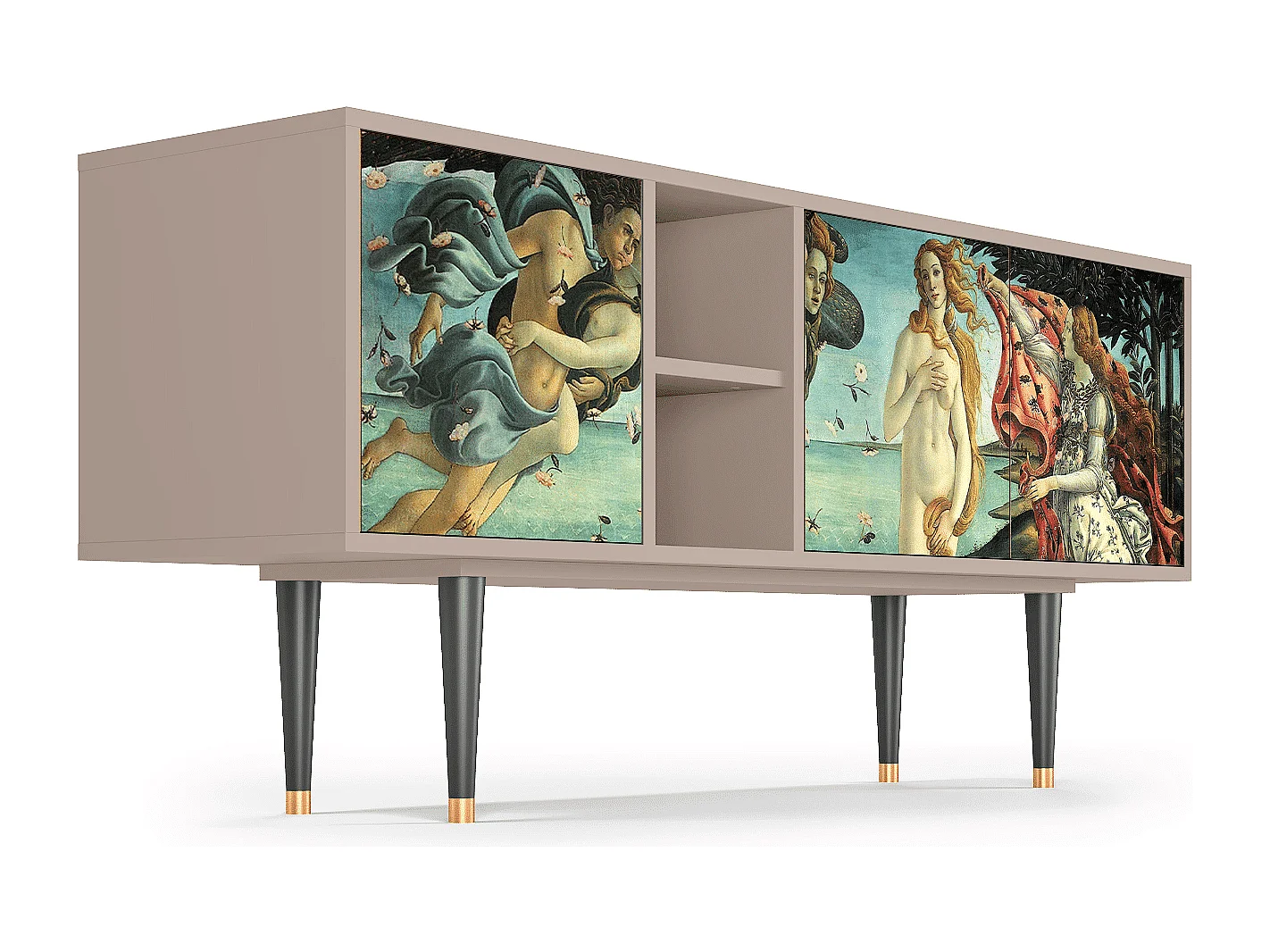TV-meubel - 150х69х41 cm - T5 - The Birth of Venus, Latte
