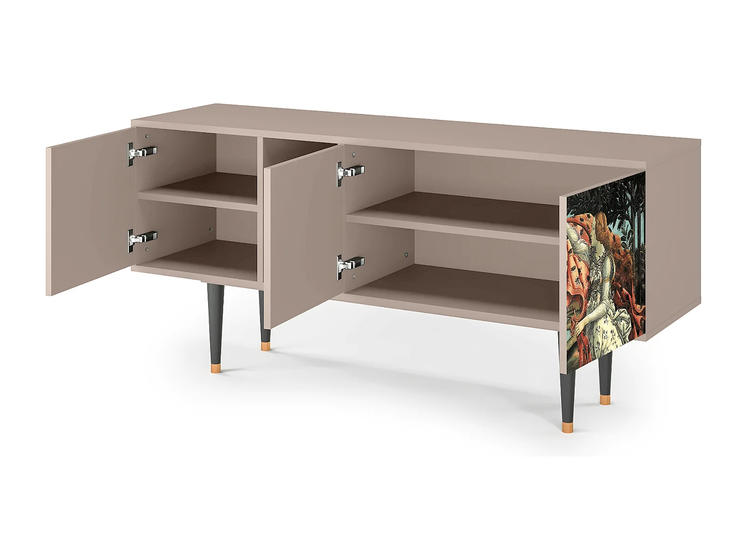 TV-meubel - 150х69х41 cm - T5 - The Birth of Venus, Latte