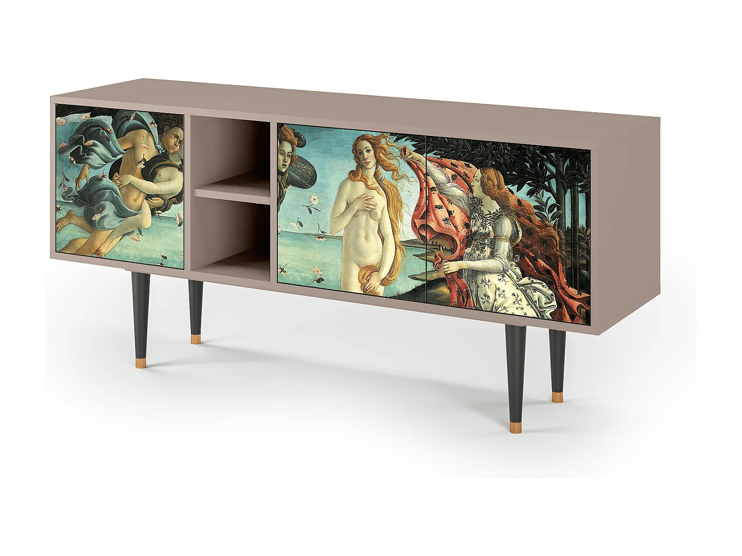 TV-meubel - 150х69х41 cm - T5 - The Birth of Venus, Latte