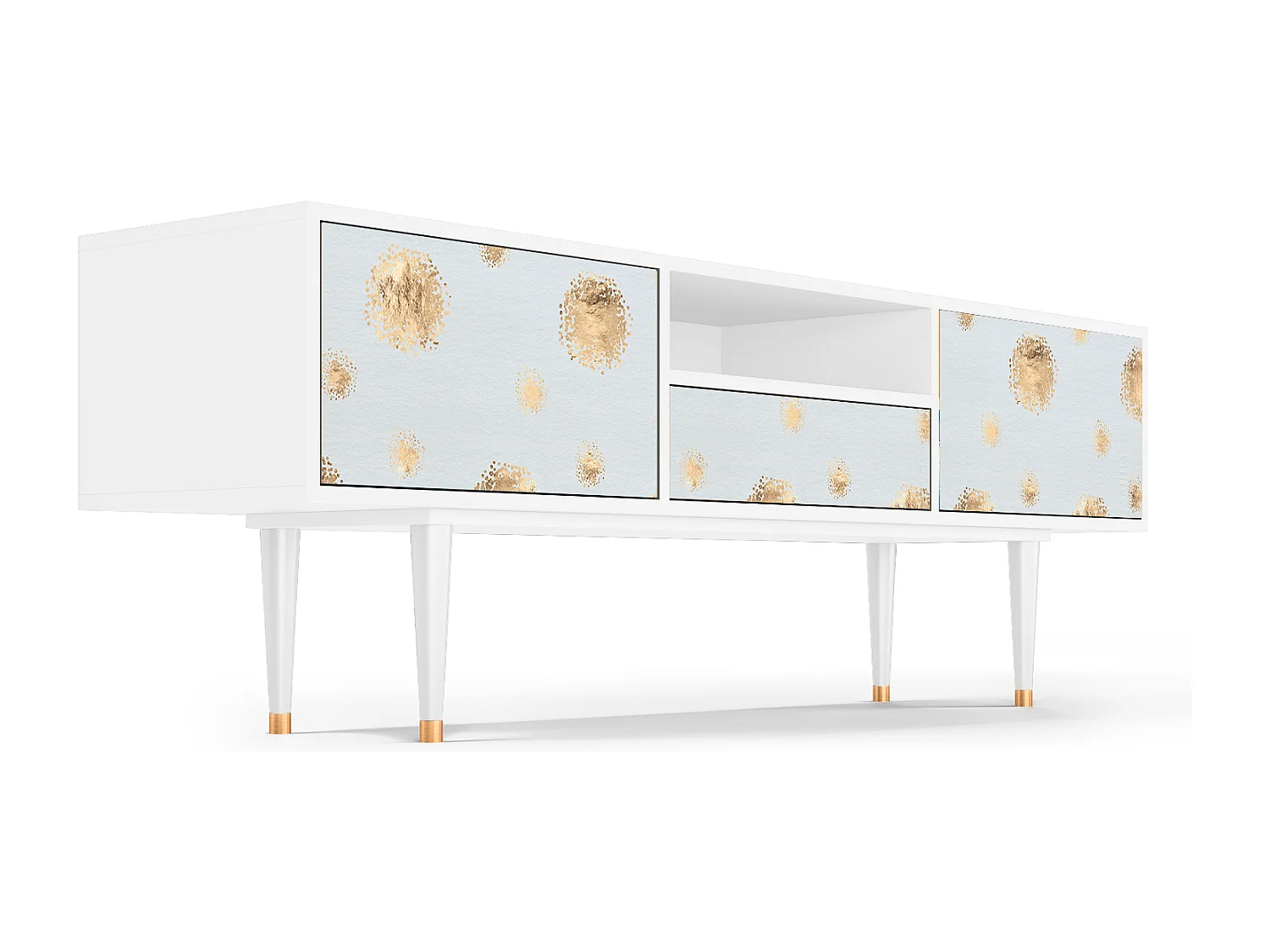 TV-Möbel - 170х59х41 cm - T6 - Sky Latte, Weiß